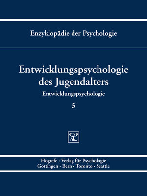 cover image of Entwicklungspsychologie des Jugendalters